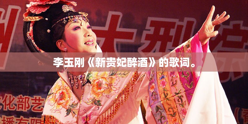 李玉刚《新贵妃醉酒》的歌词。
