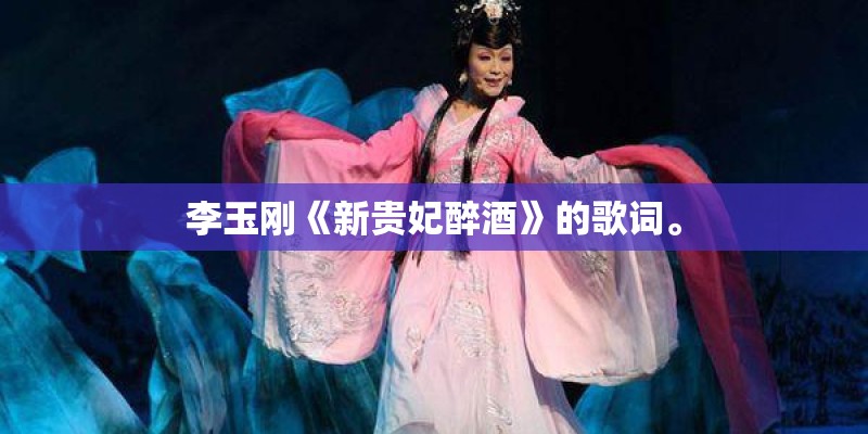 李玉刚《新贵妃醉酒》的歌词。