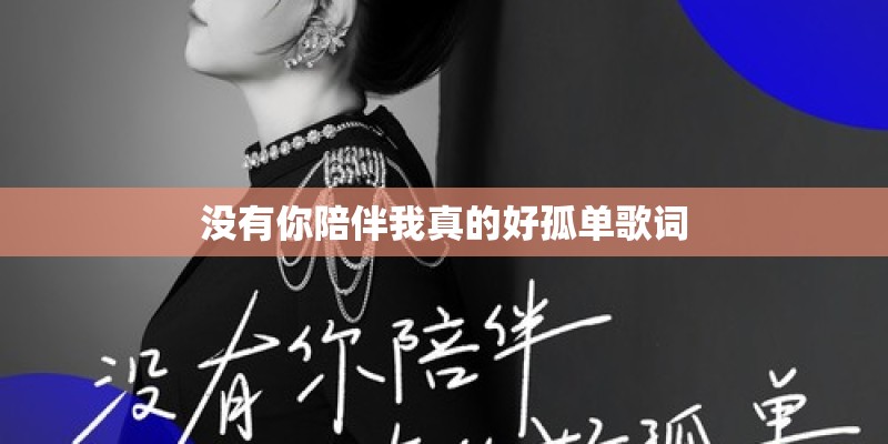 没有你陪伴我真的好孤单歌词